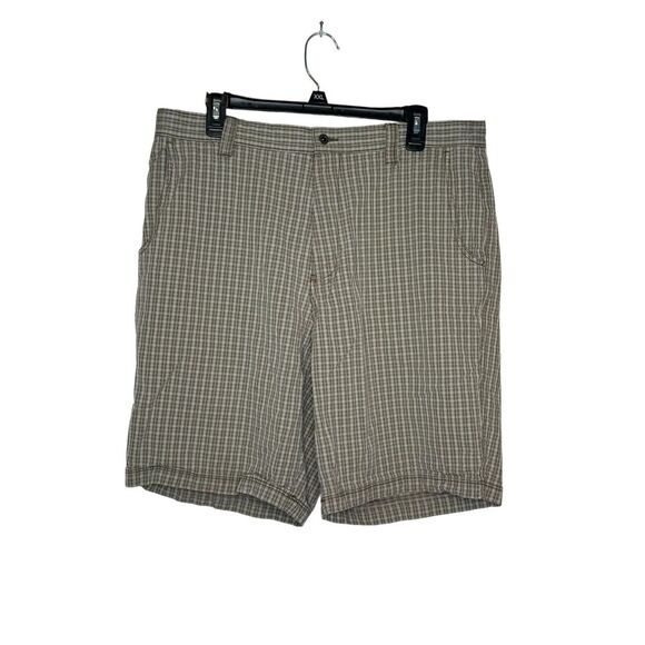 Tommy Bahama Men's Shorts Bermuda Plaid Check Silk Blend Hi-Rise Flat Front 36 - Picture 1 of 10
